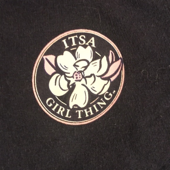 Itsa Girl Thing Blue Graphic shortsleeved t-shirt size kids medium 4T - Picture 4 of 6